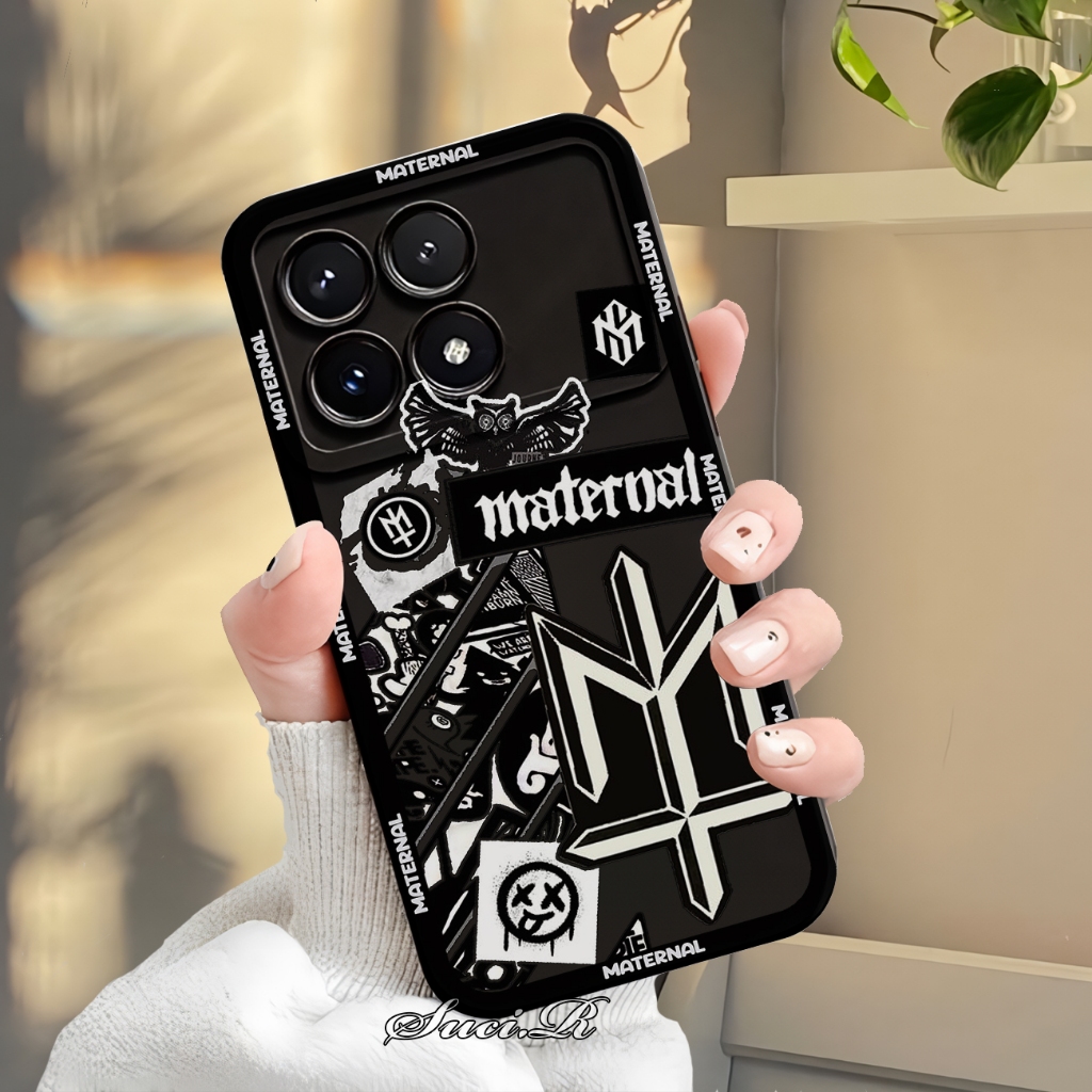 Xinyunew Custodia A Libro Portafoglio Per Xiaomi Redmi K70E / Poco X6 Pro: Pelle PU Con Slot Carte E Supporto, Nero