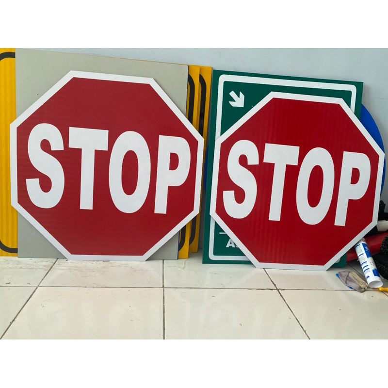 Jual rambu stop sign Acp custom | Shopee Indonesia