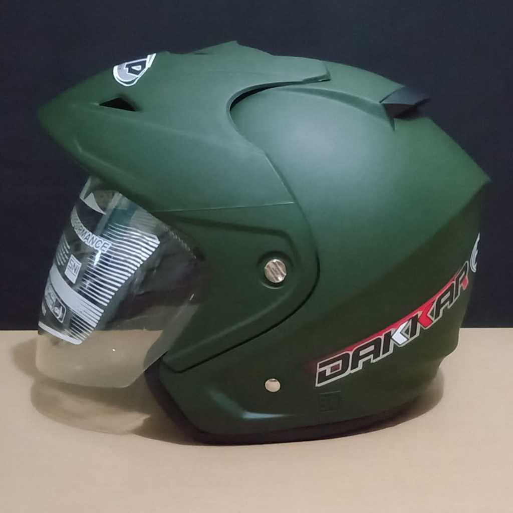 Jual Helm Motor Helem Half Face Dewasa SNI tipe Dakkar helm cowok cewek
