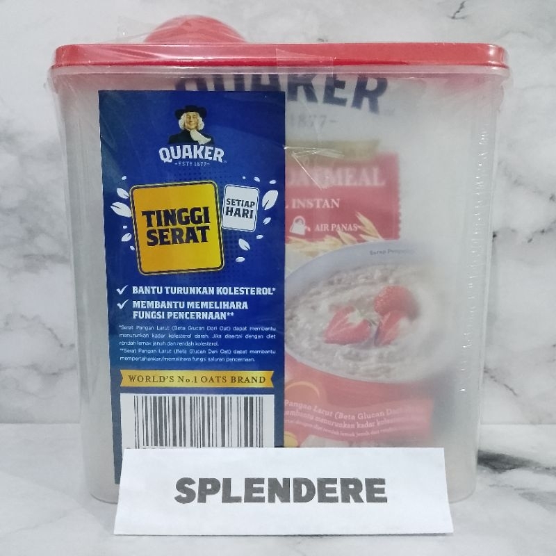 Jual QUAKER INSTANT OATMEAL 1200 GR FREE FOOD CONTAINER | Shopee Indonesia