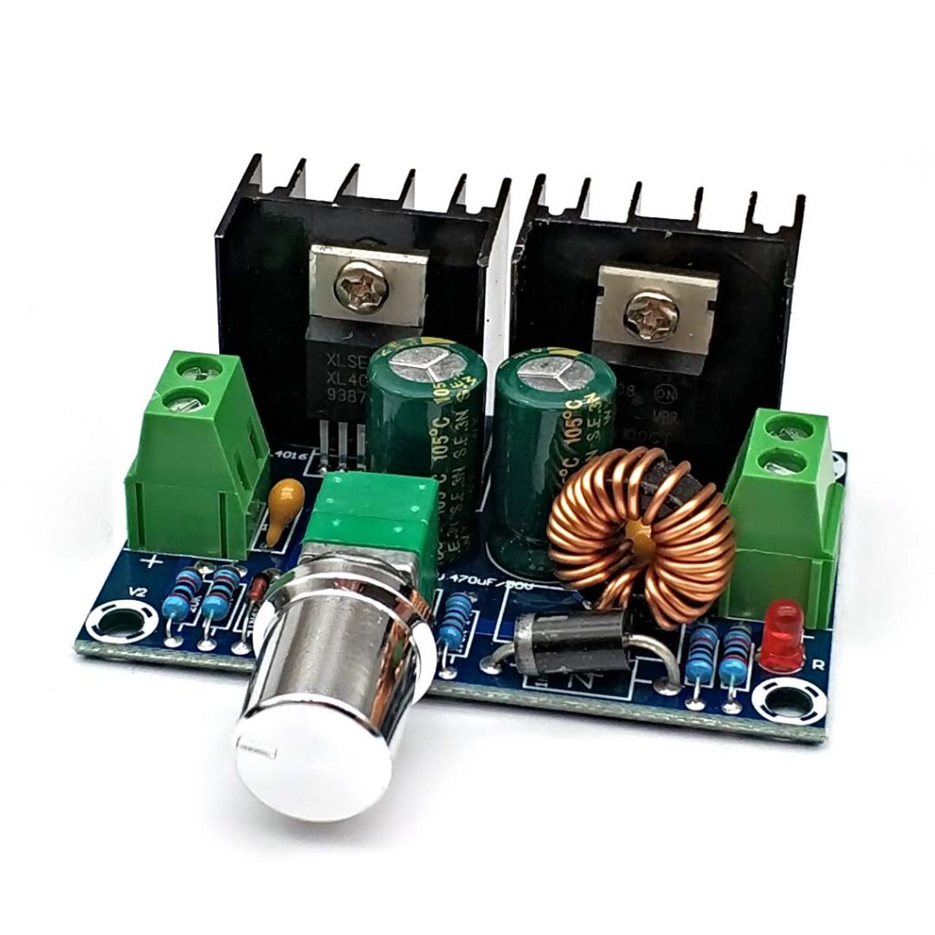 Jual Step Down Converter Power Supply Modul PWM Adjustable DC 4-40V XH ...
