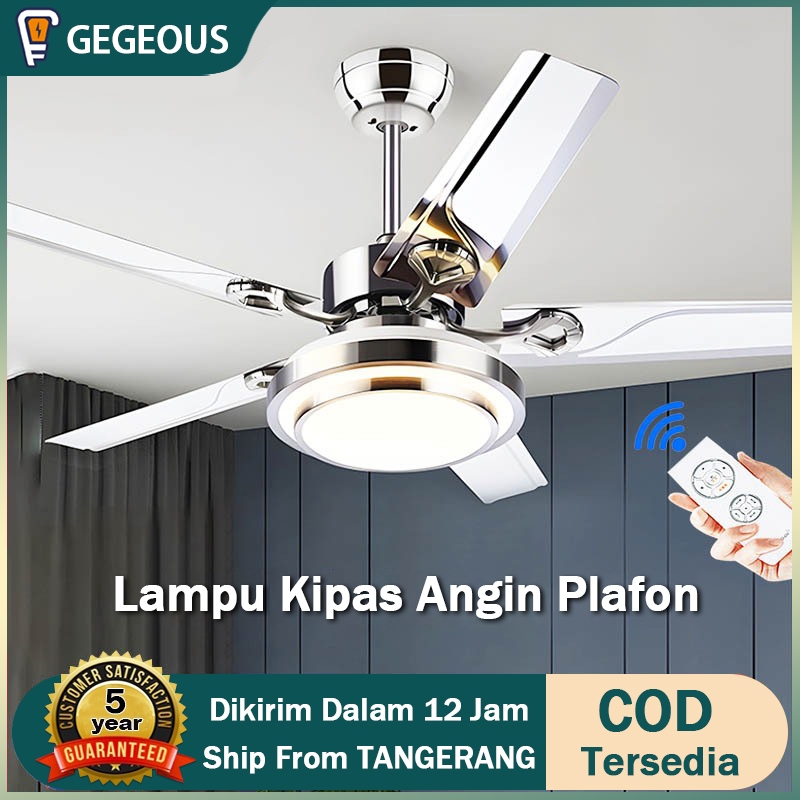 Jual Cod Lampu Kipas Lampu Kipas Angin Gantung Plafon Langit Langit Led Inci Motor Dc