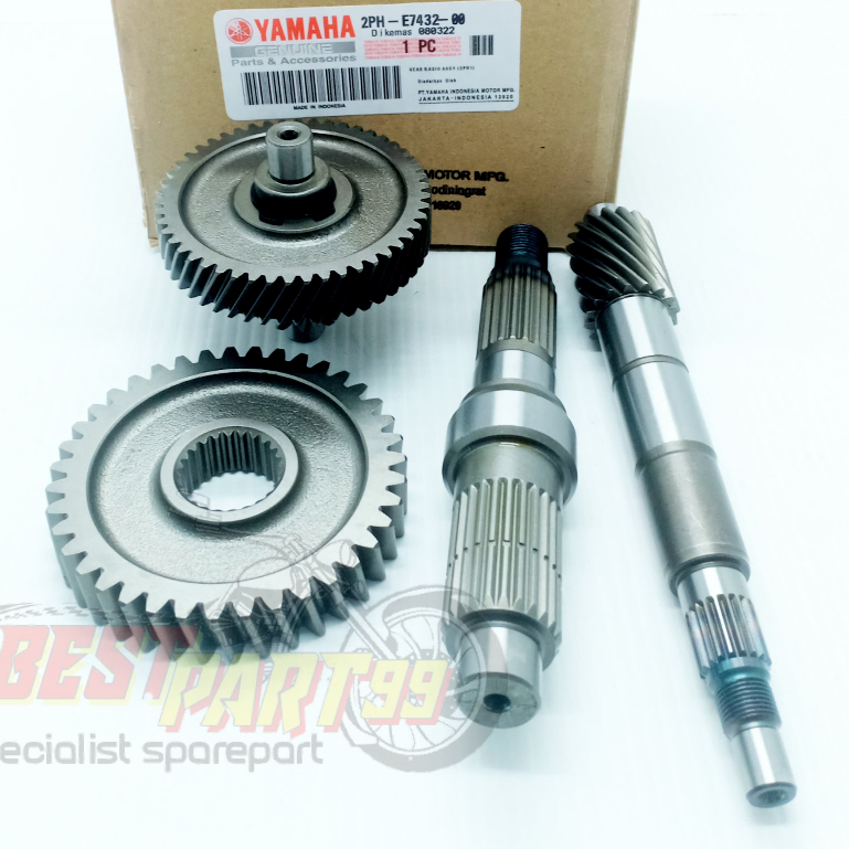 Jual Gigi Rasio Set Yamaha MIO M3/Z/S FINO 125 X RIDE 125 2PH AS Pully ...