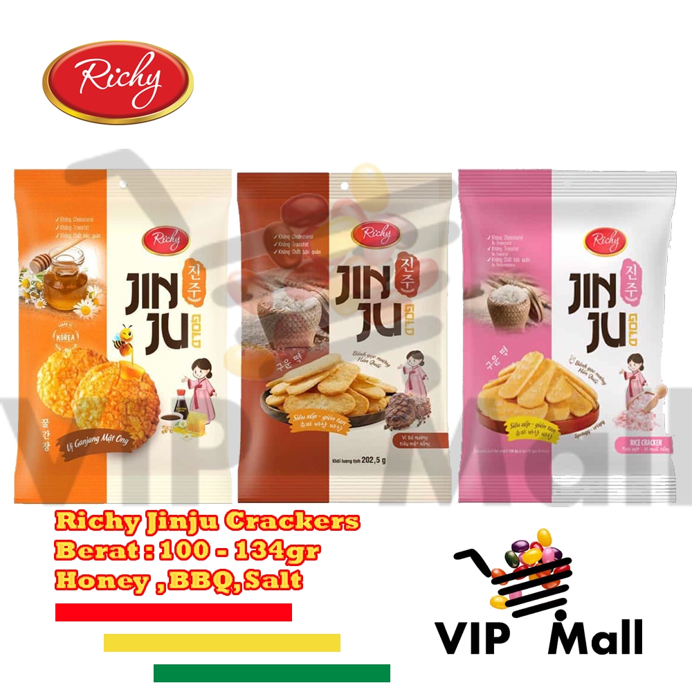 Jual RICHY JINJU RICE CRACKERS 100g-134g | Shopee Indonesia