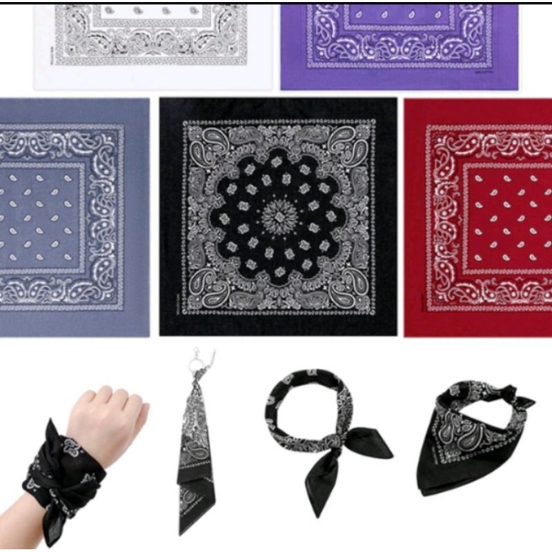 Jual HIP HOP SQUARE SCARF SLAYER BANDANA HIPSTER MUST-HAVE SQUARE SCARF ...