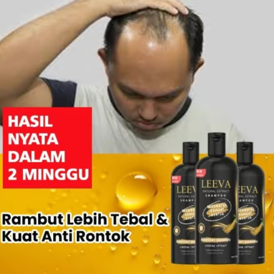 Jual LEEVA Natural Shampoo HairFall Treatment Perawatan Rambut Rontok ...