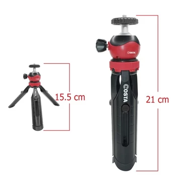 Tripod Costa CT 05k Stand Portabel With Ball Head Holder Handphone Camera