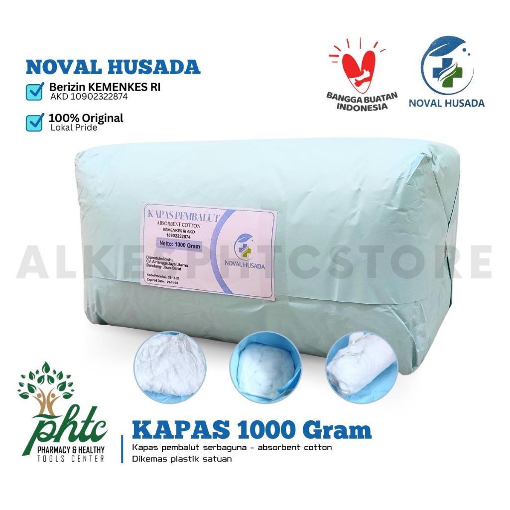 Jual Noval Husada Premium Kapas Kg L Kapas Pembalut Gram L Kapas