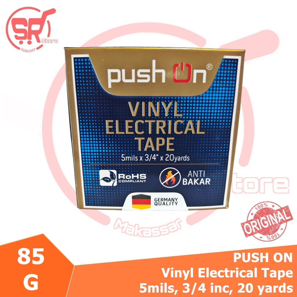 Jual Push On Isolasi Listrik Pvc M Yards Electrical Tape Tahan Api Gu Selotip