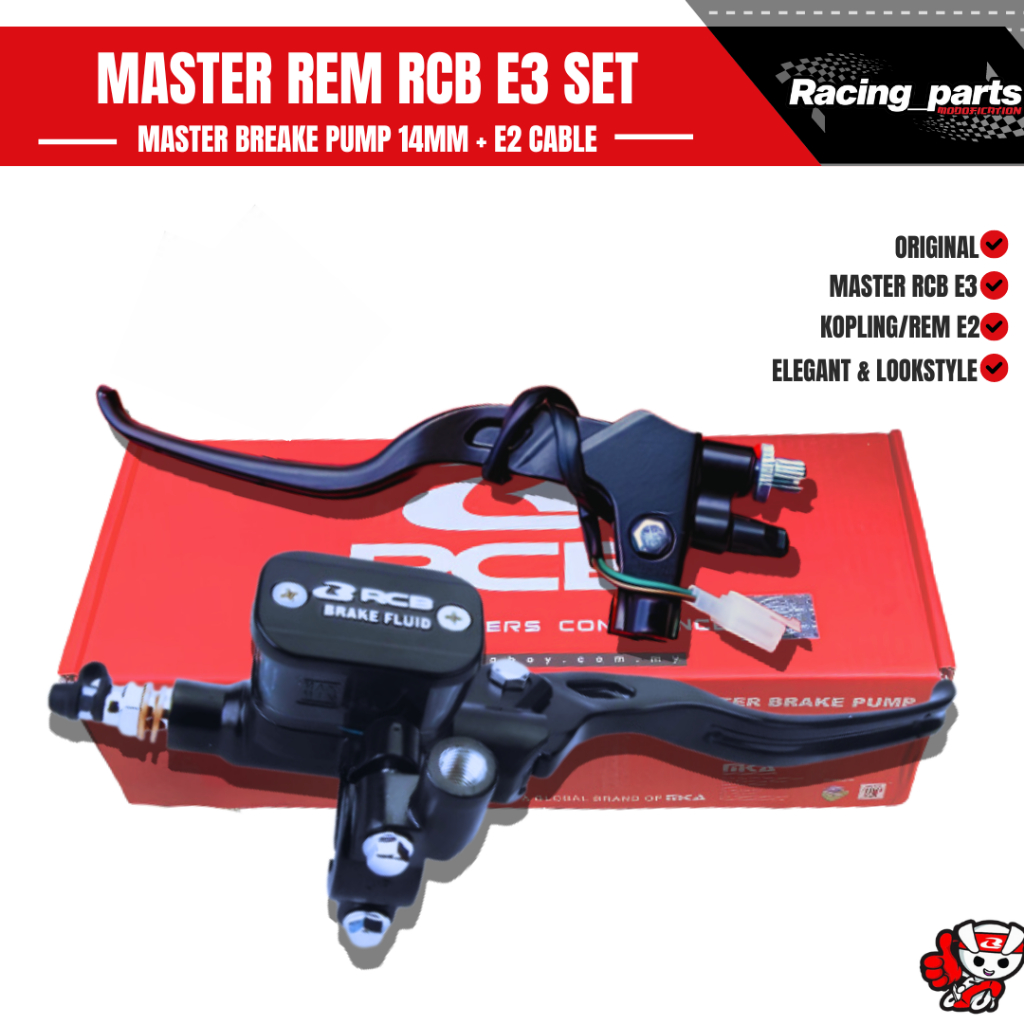 Jual MASTER REM RCB KOTAK E3 14MM & HANDLE KOPLING E2 & MASTER REM RCB ...