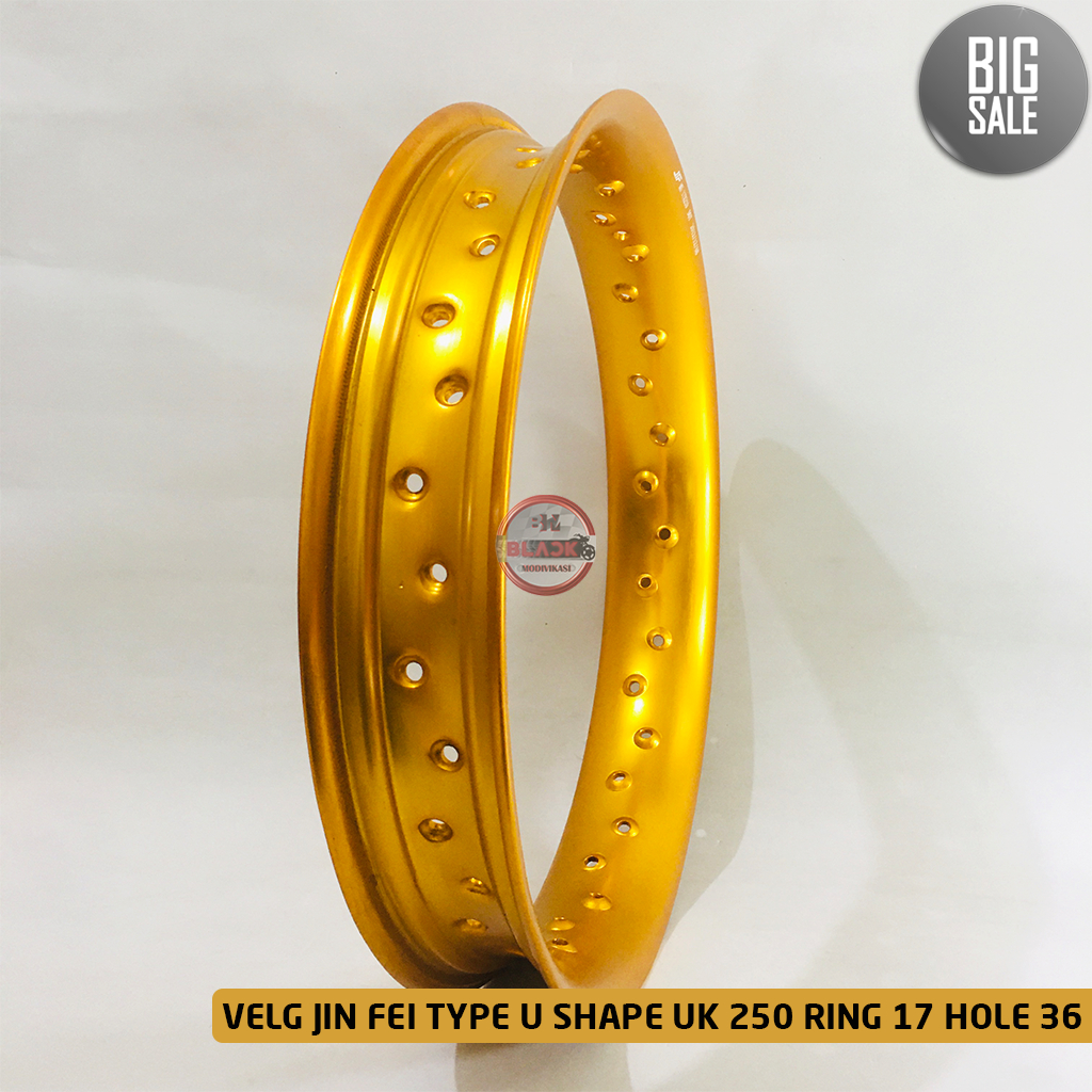 Jual Velg RIM Jinfei TYPE U Shape UK 250 RING 17 Hole Lubang 36 Warna ...