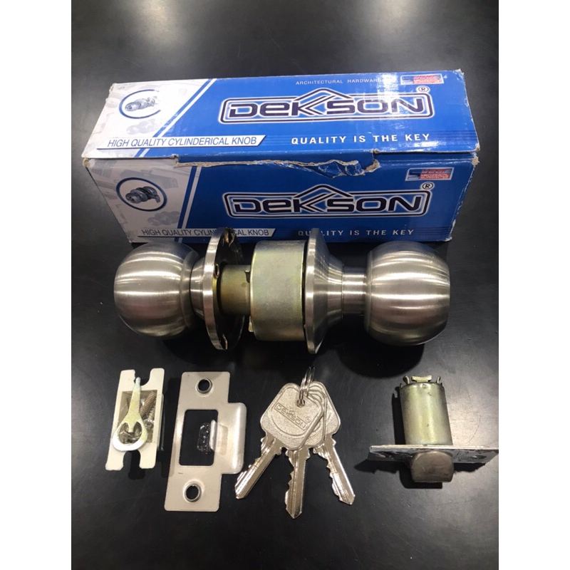 Jual Dekson Kunci Pintu Bulat / Cylindrical Lockset Stainless SUS 304 ...