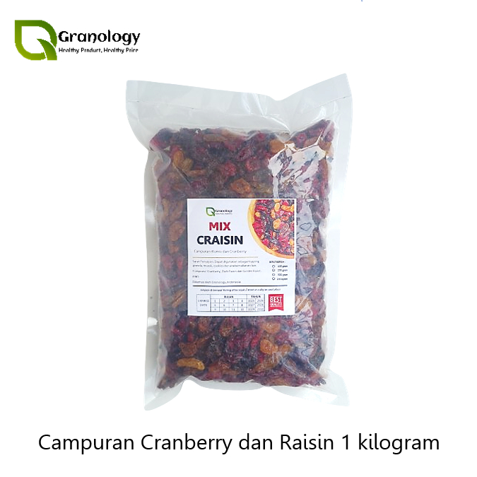 Jual Mix Craisin 1 kilogram (Cranberry, Dark Raisin & Golden Raisin) by ...