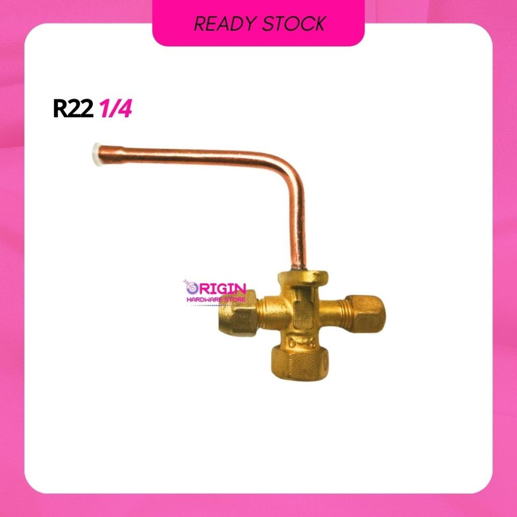 Jual Valve AC R22 1/4 Outdoor 3 Way-Sparepart Kran AC Out Door/Keran R ...