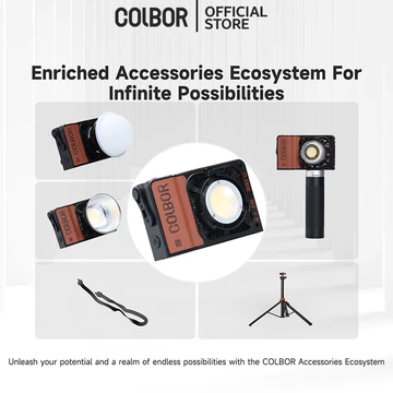 Colbor W60R RGB Lampu Portable Studio LED 60W Video And Foto Lighting