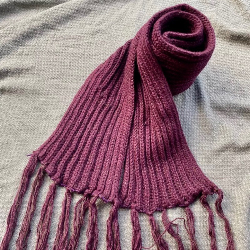 Jual (COD Gosend) [CLEARANCE SALE] Syal Scarf Leher RAJUT HANDMADE ...