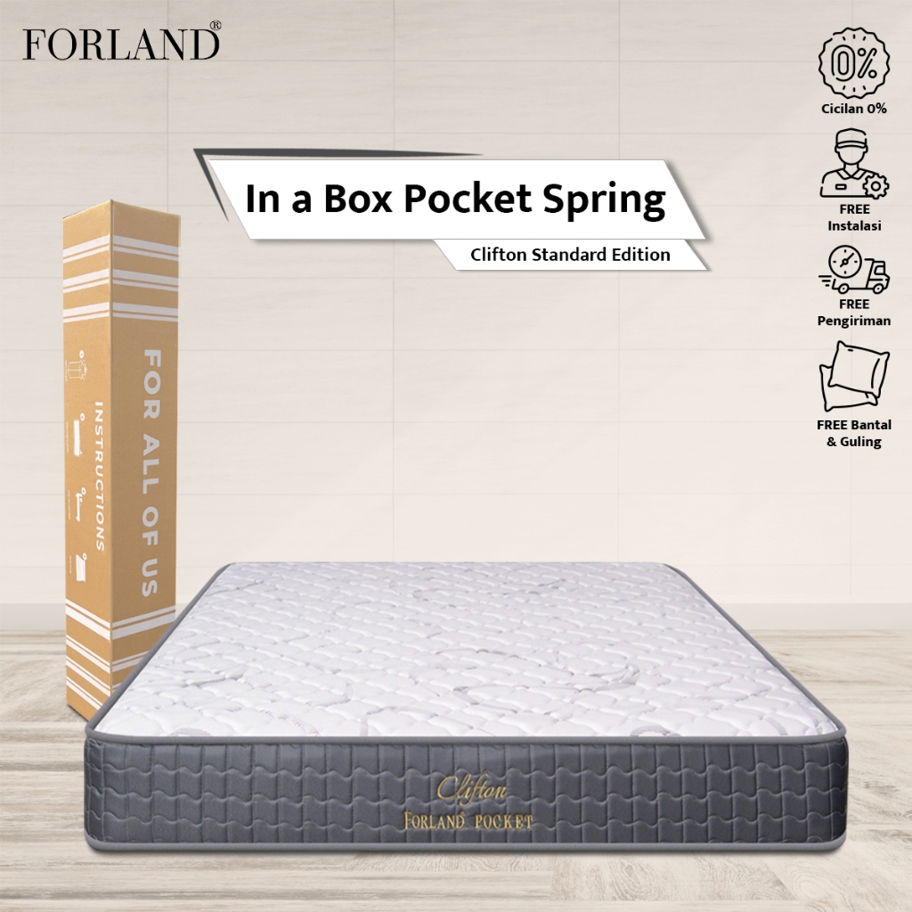 Jual Forland Springbed Pocket Spring In A Box - Standard Series ...