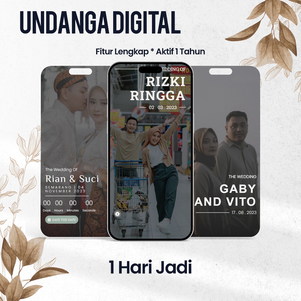 UNDANGAN DIGITAL WEBSITE SPESIAL PLATINUM | UNDANGAN ONLINE DIGITAL WEB