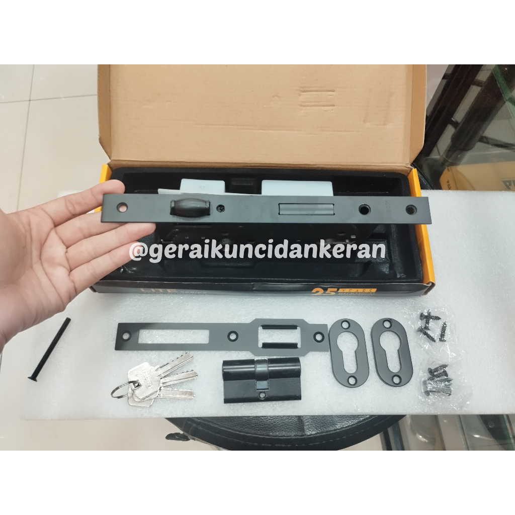 Jual PALOMA MSP 1238 50MM Paket Body Slot Cylinder Kunci Mortise Lock ...