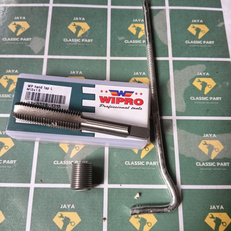 Jual HAND TAP PERBAIKAN LUBANG DRAT BUSI CB GL MP TIGER ORIGINAL WIPRO ...