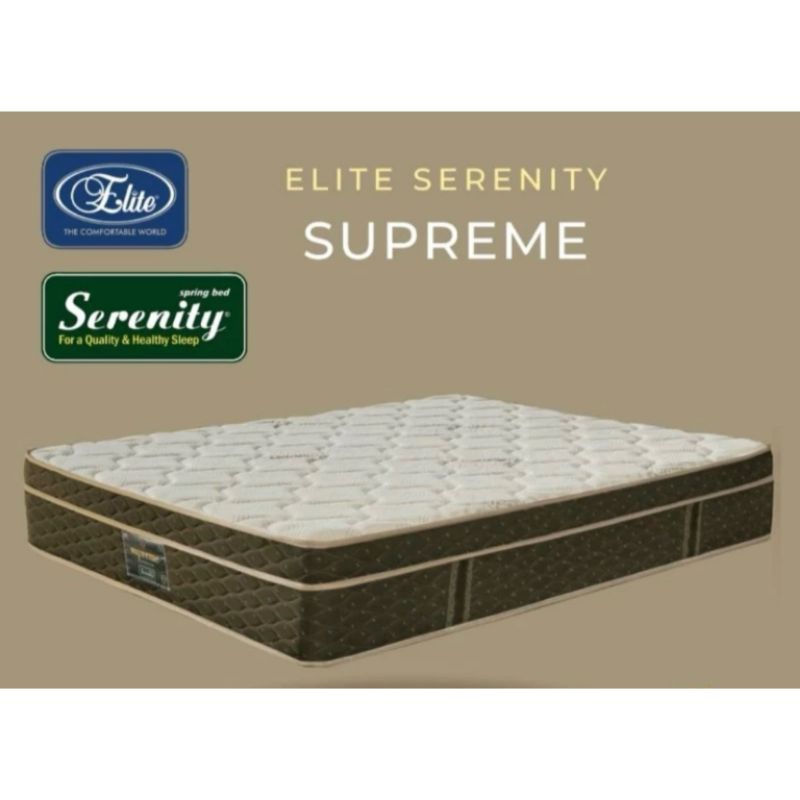 Jual elite serenity supreme 90 120 140 160 180 200 kasur spring bed ...