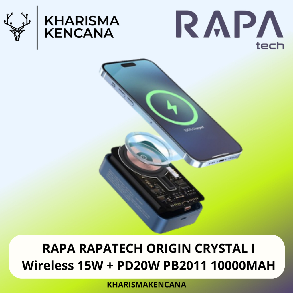 Jual RAPA RAPATECH ORIGIN CRYSTAL I Wireless 15W + PD20W PB2011 ...