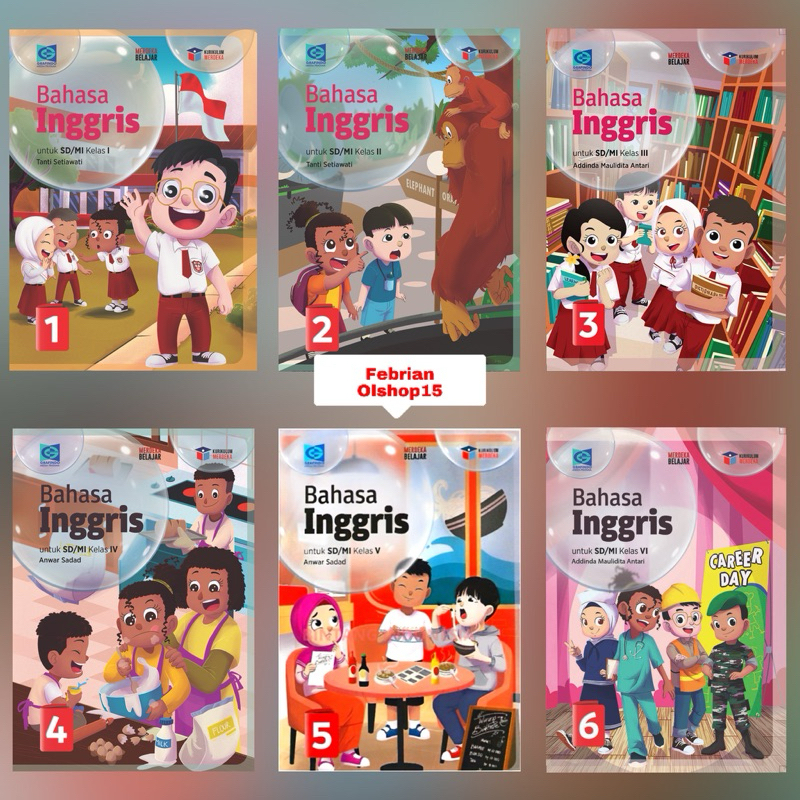 Jual BUKU BAHASA INGGRIS SD/MI KELAS 1 2 3 4 5 6 KURIKULUM MERDEKA ...