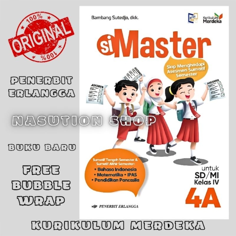 Jual Buku Si Master Kelas 1 2 3 4 5 6 SD Erlangga Kurikulum Merdeka ...