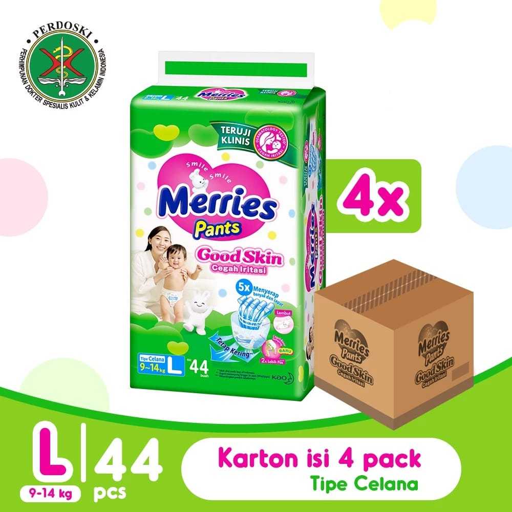 Jual [KARTON] Merries Pants Good Skin Carton ( M48, L42, XL38, XXL28 ...