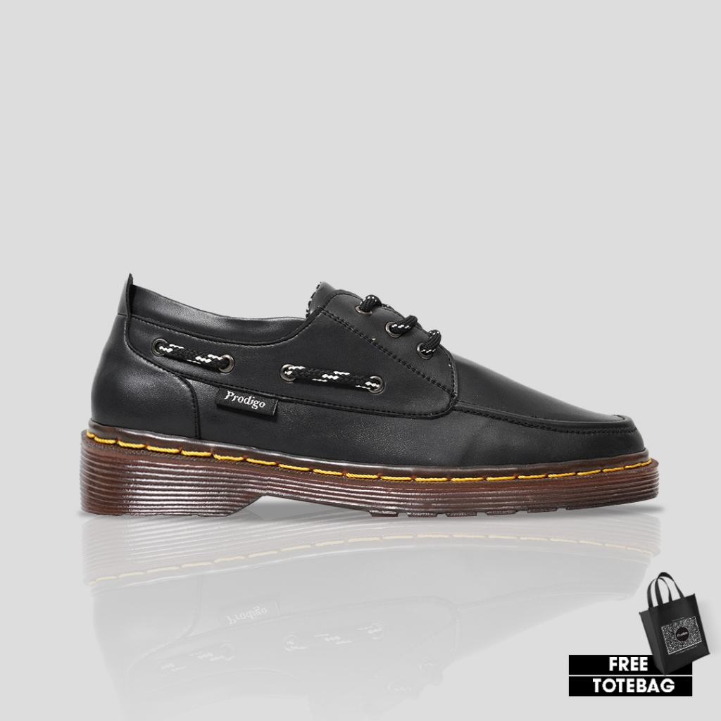 Jual Prodigo * Sepatu Pria Blitar Black | Sepatu Low Boots | Sepatu