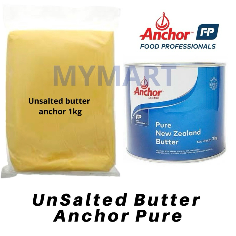 Jual Unsalted Butter Anchor Pure 1KG Unsalted butter Anchor Butter Pure ...