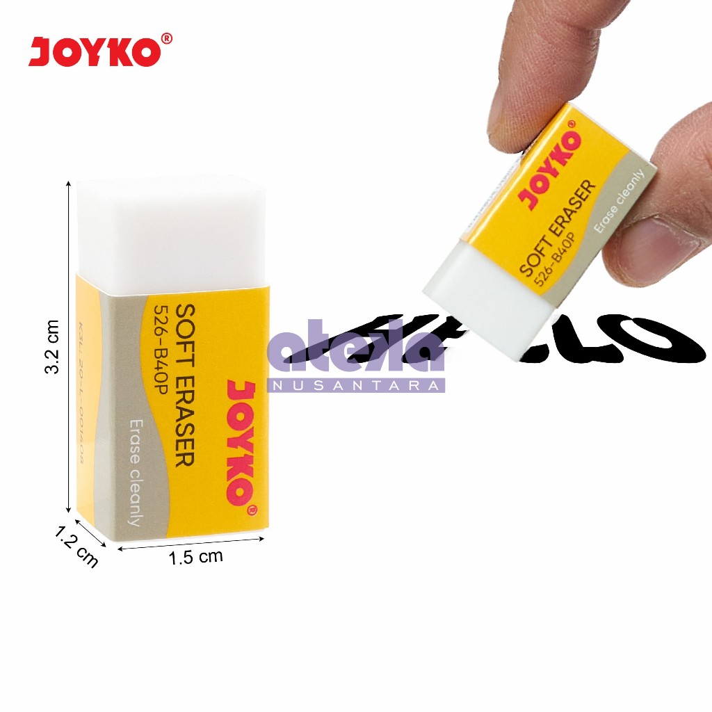 Jual Penghapus Joyko Putih Kecil 526 B40 Putih Eraser Shopee