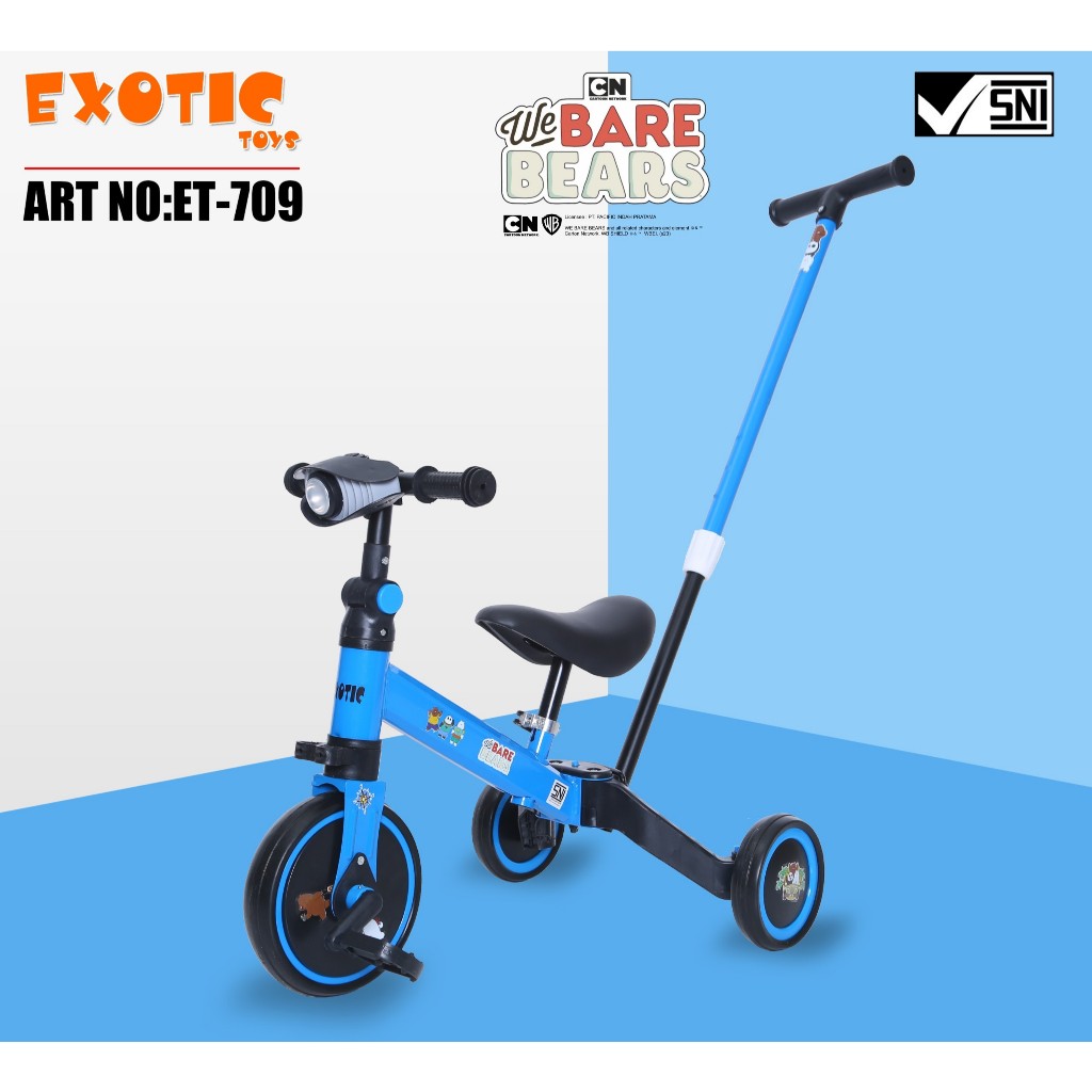 Jual Balance Bike Exotic ET 709 4 in 1 Sepeda Anak Roda Tiga Dorongan Sepeda Keseimbangan Tanpa Pedal Shopee Indonesia