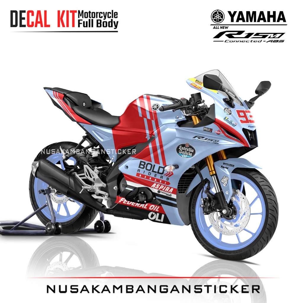 Jual DECAL STICKER R15 V4 LIVERY GRESINI RACING FULLBODY | Shopee Indonesia