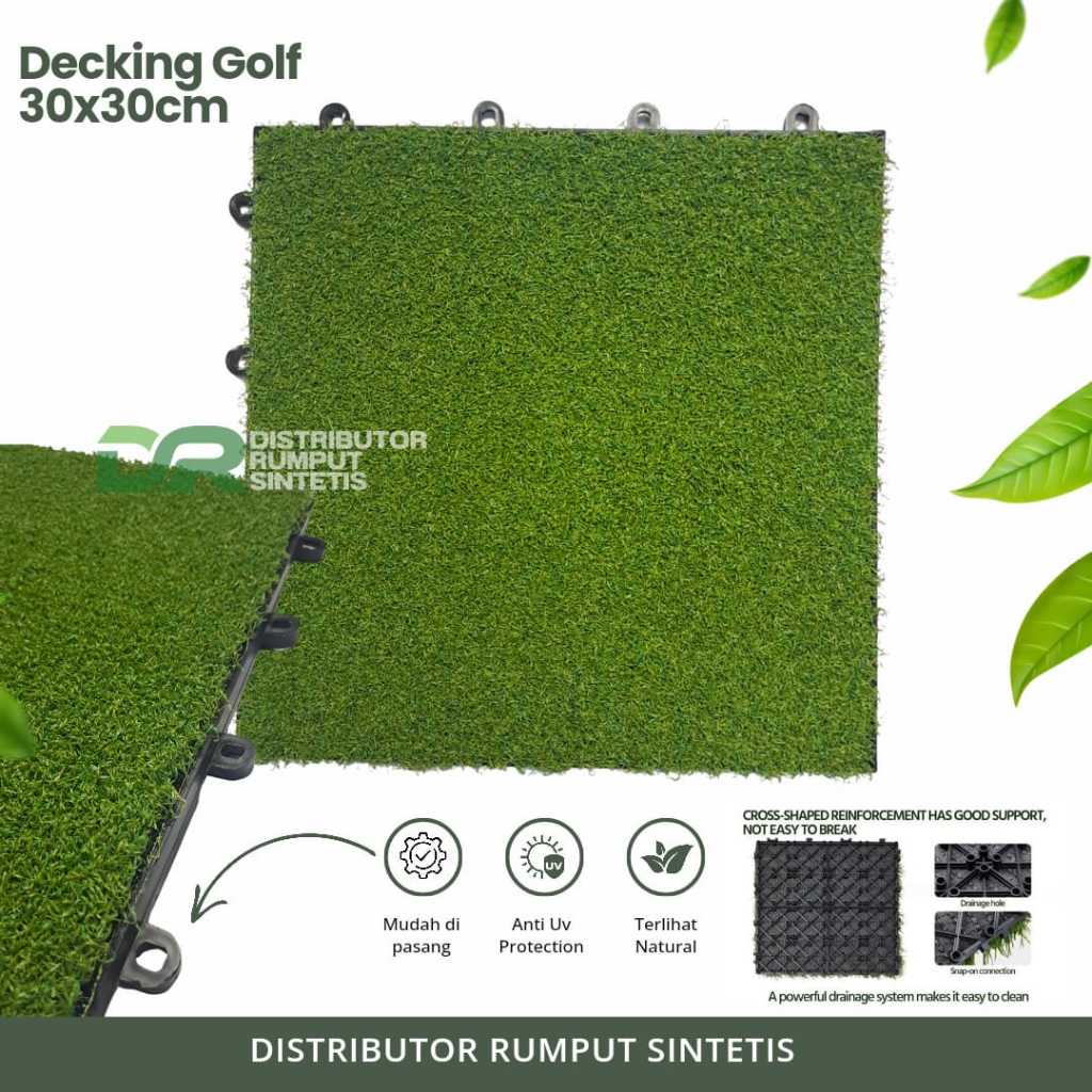 Jual Decking Tile Rumput Sintetis Bongkar Pasang uk 30x30cm | Shopee ...