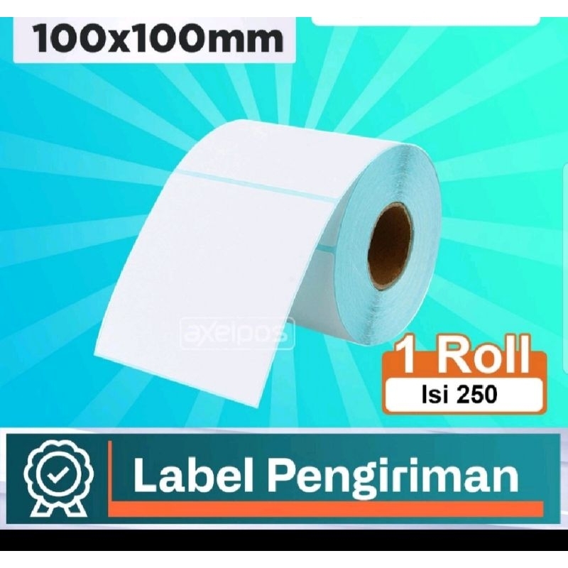 Jual LABEL BARCODE 100 X 100 mm KERTAS STICKER DIRECT THERMAL 100x100 ...