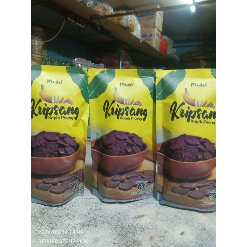 Jual Kripik Pisang Coklat Medel 180gram Shopee Indonesia