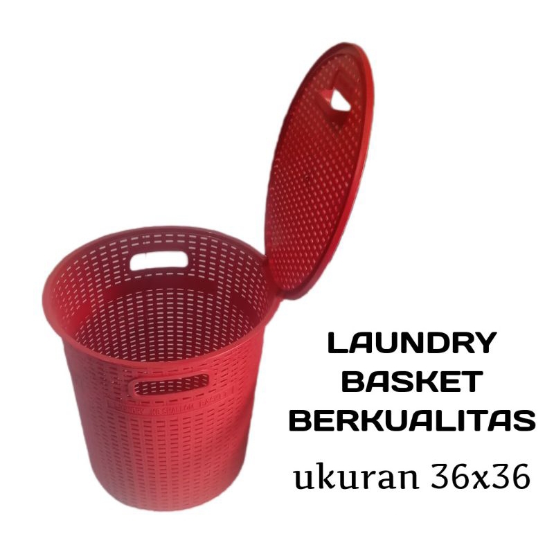 Jual Keranjang cucian/Laundry Box Tutup 36X36 cm Bahan Tebal | Shopee ...