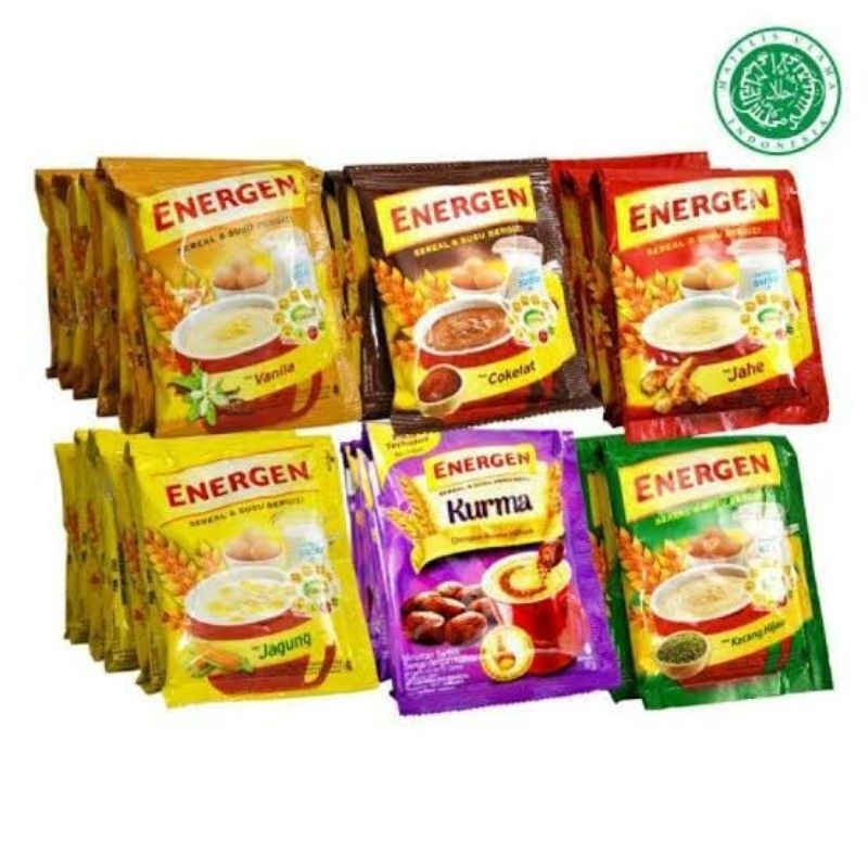 Jual Energen All Varian Rasa 30 gram 2RTG | Shopee Indonesia