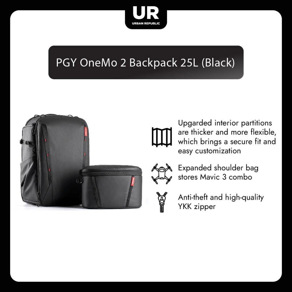 Jual PGYTECH OneMo 2 Backpack 25L - Space Black | Shopee Indonesia