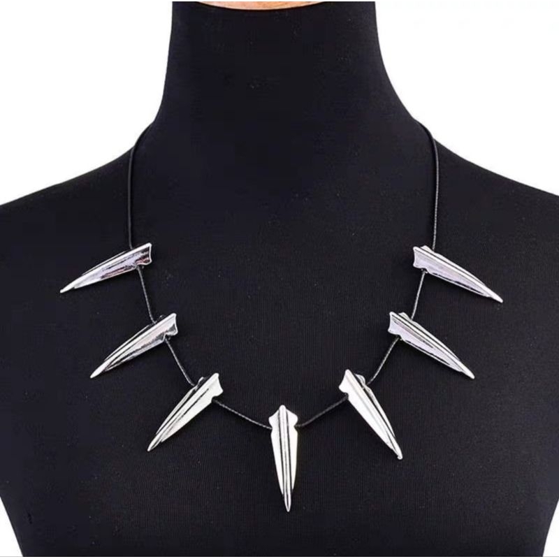 Jual BLACK PANTHER KOSTUM NECKLACE KALUNG PUNK METAL CHOKER COSPLAY