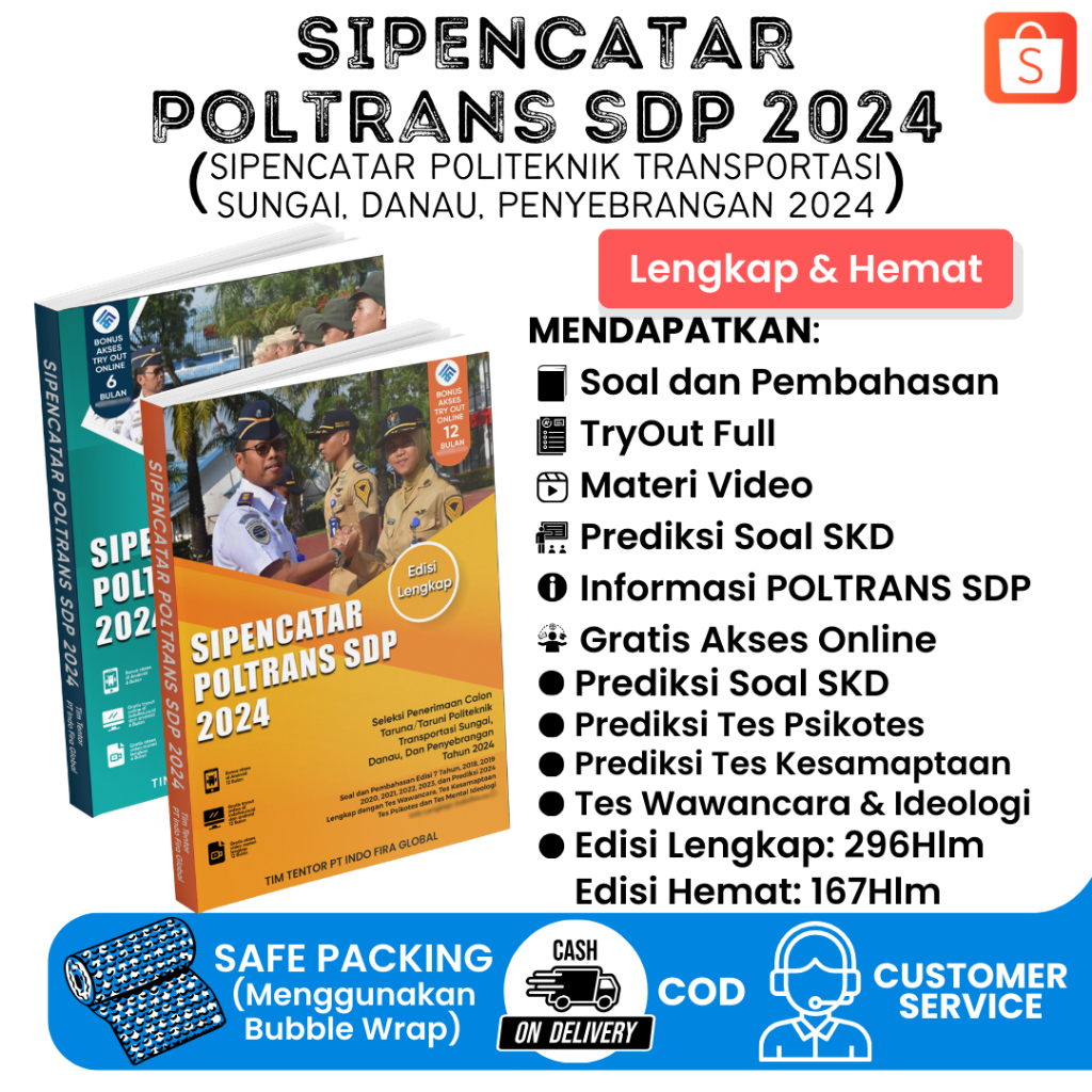 Jual Terbaru SIPENCATAR POLTRANS SDP 2024 (Edisi Lengkap & Edisi Hemat ...