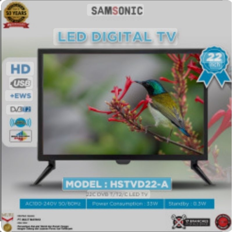 Jual LED TV Digital Samsonic 22
