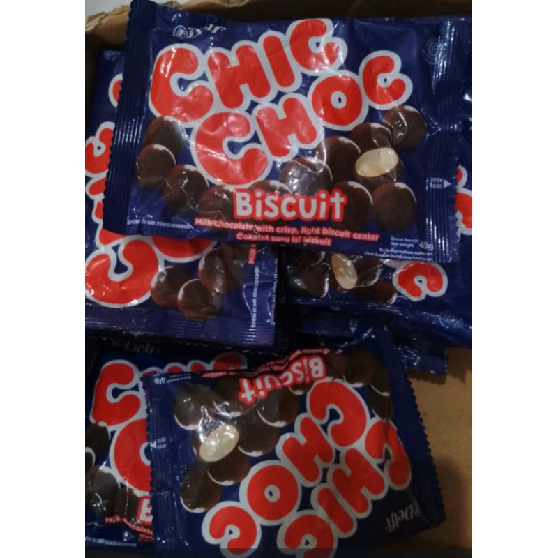 Jual Delfi CHIC CHOC Coklat Susu Isi Biscuit 40g | Shopee Indonesia