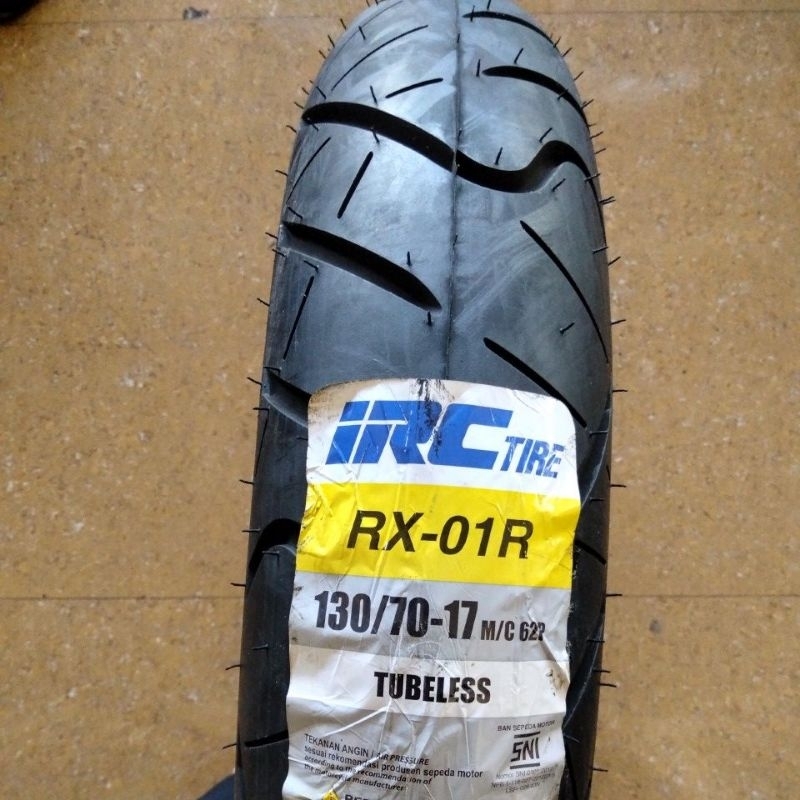 Jual Ban Luar Tubles IRC Ring 17 130 70 RX01R Ban Motor IRC Tire 130/70 ...