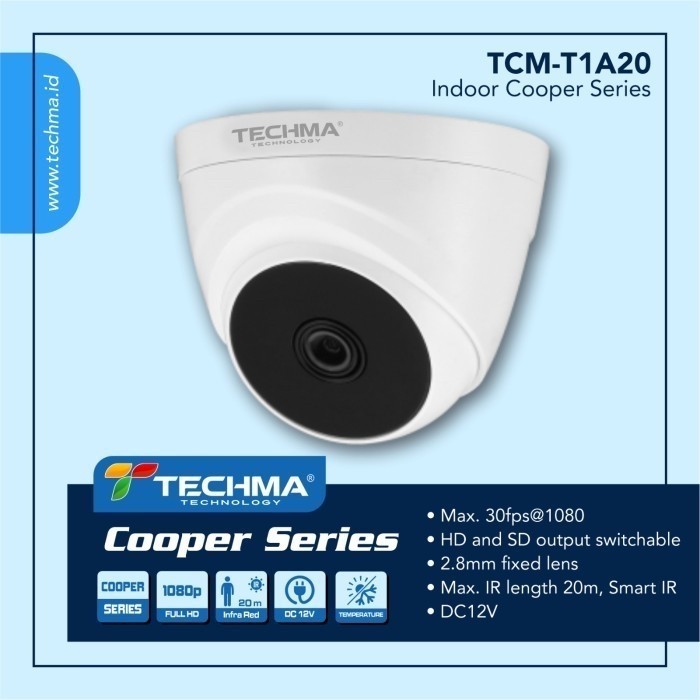Jual CAMERA HD TECHMA COOPER SERIES 2.0MP INFRARED TCM-T1A20 (Original ...