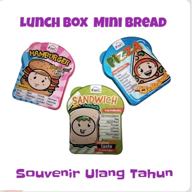 Jual Tepak makan anak Karakter bentuk roti / Lunch Box Gambar/tempat ...