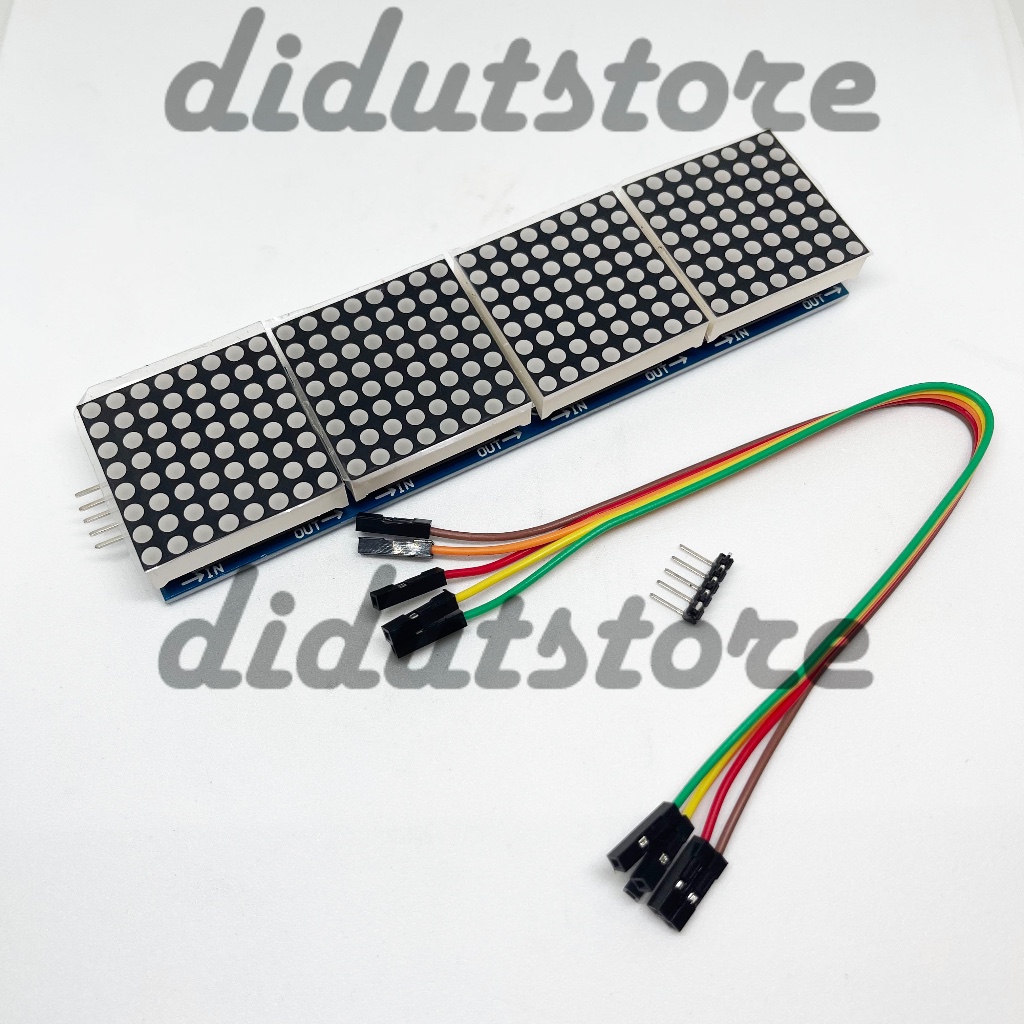 Jual LED Dot Matrix 8x8 4 in 1 32x8 MAX7219 Module Display Running Text ...