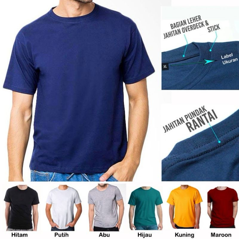 Jual [TERMURAH] KAOS POLOS PRIA WANITA KAOS OBLONG MURAH PREMIUM Pe