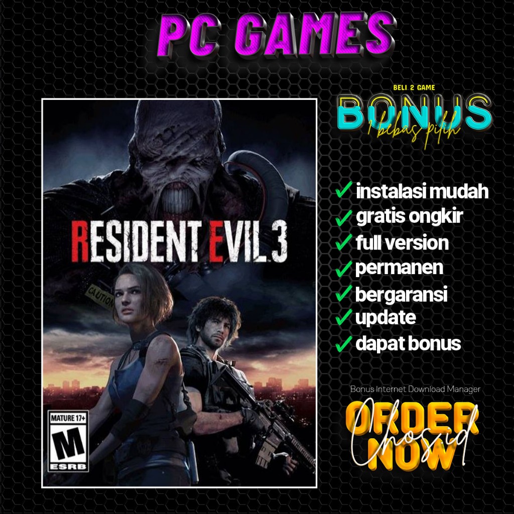 Jual Resident Evil 3 2020 Remake Deluxe Edition | Game PC - Laptop ...